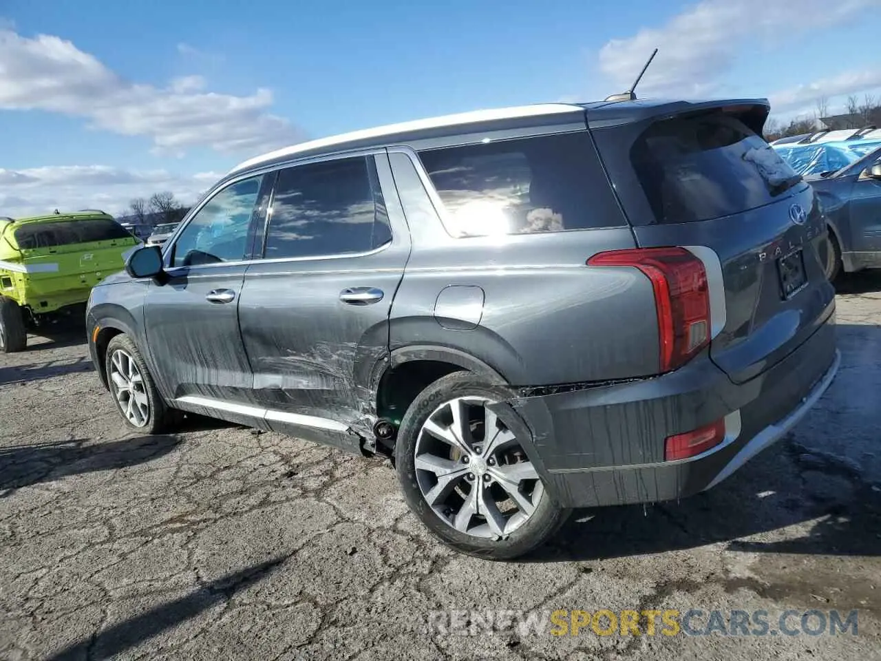 2 Photograph of a damaged car KM8R4DHE5LU137933 HYUNDAI PALISADE 2020