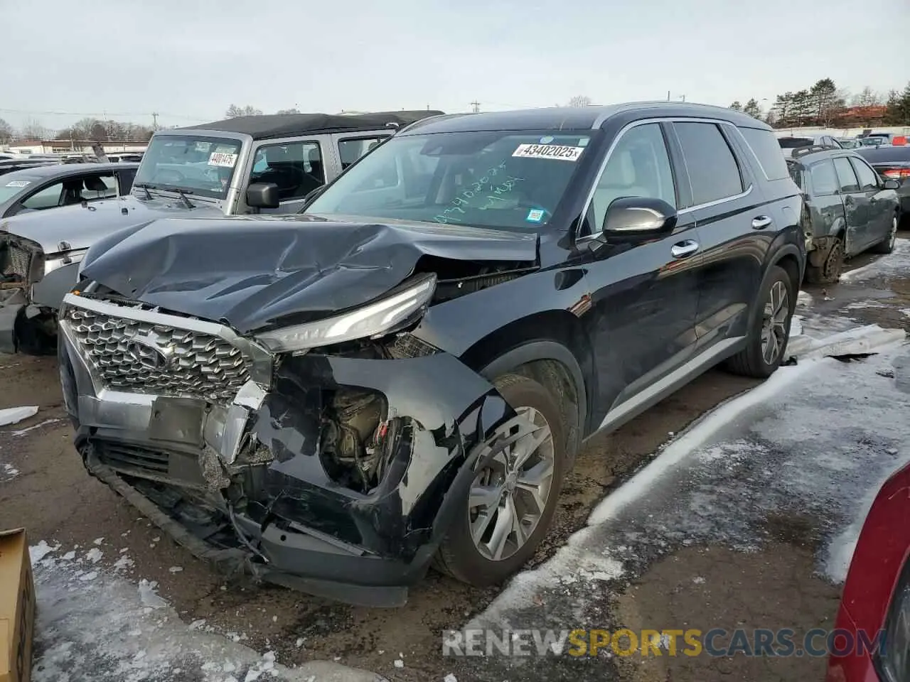 1 Photograph of a damaged car KM8R4DHE9LU077736 HYUNDAI PALISADE 2020