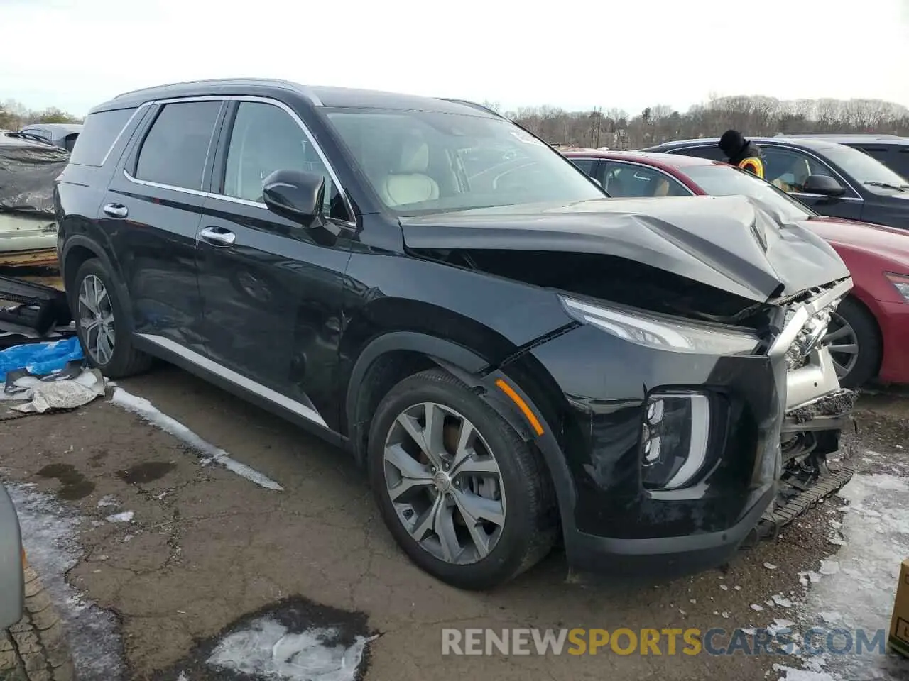 4 Photograph of a damaged car KM8R4DHE9LU077736 HYUNDAI PALISADE 2020