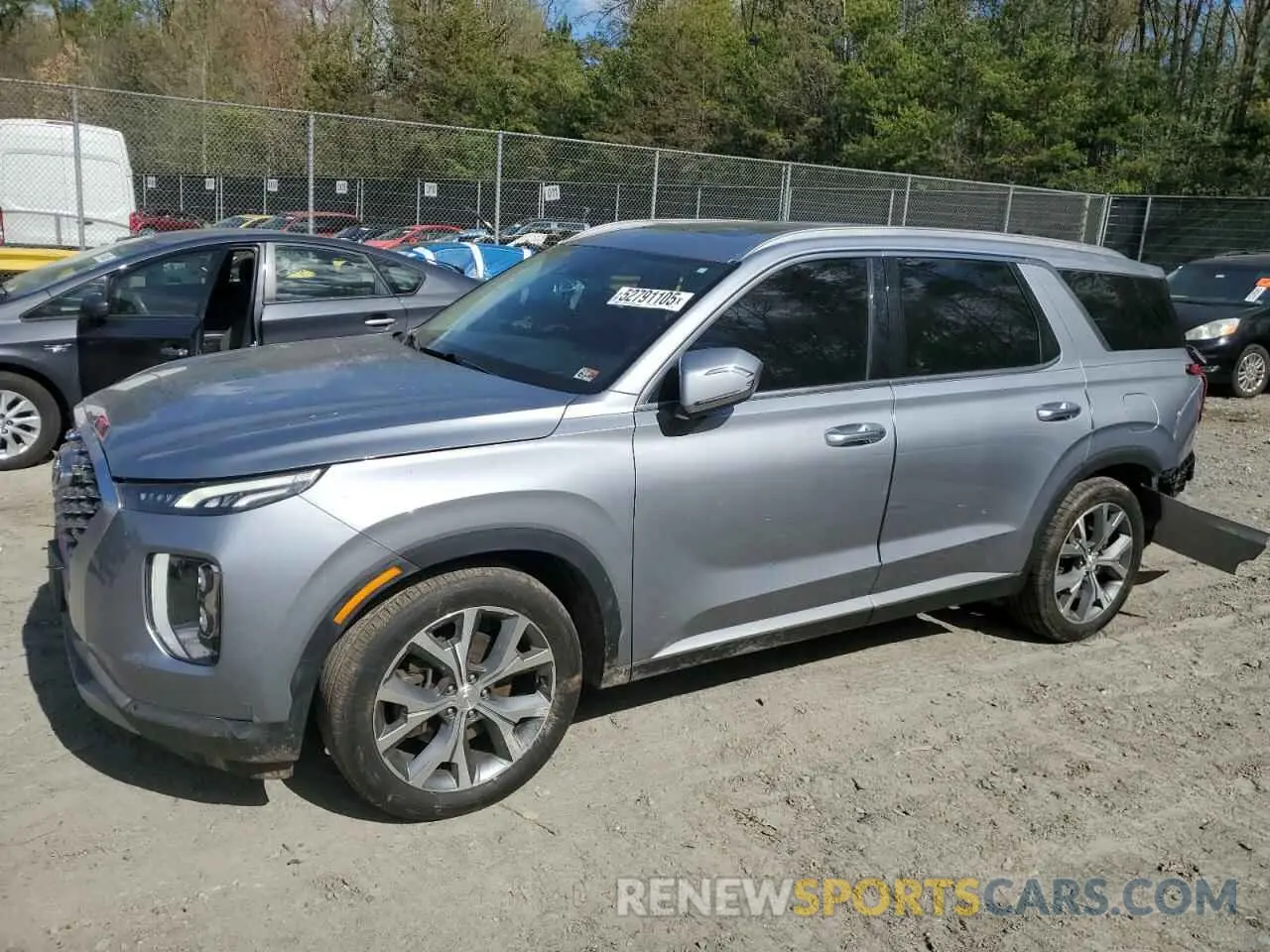 1 Photograph of a damaged car KM8R4DHE9LU109343 HYUNDAI PALISADE 2020