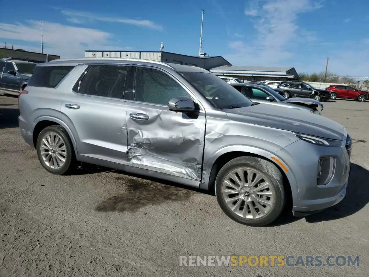 4 Photograph of a damaged car KM8R54HE0LU039809 HYUNDAI PALISADE 2020