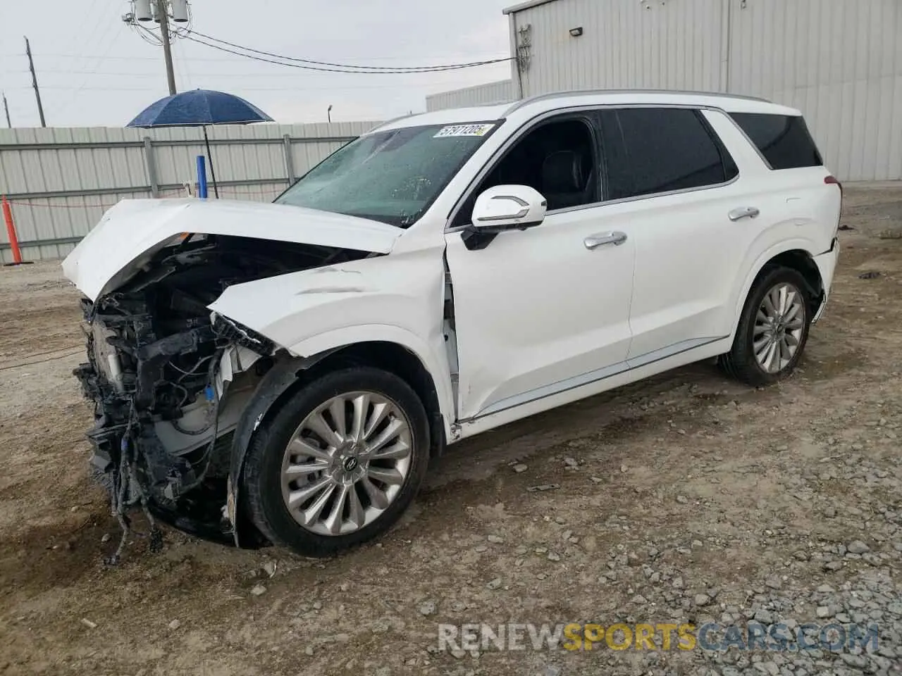 1 Photograph of a damaged car KM8R54HE0LU109485 HYUNDAI PALISADE 2020