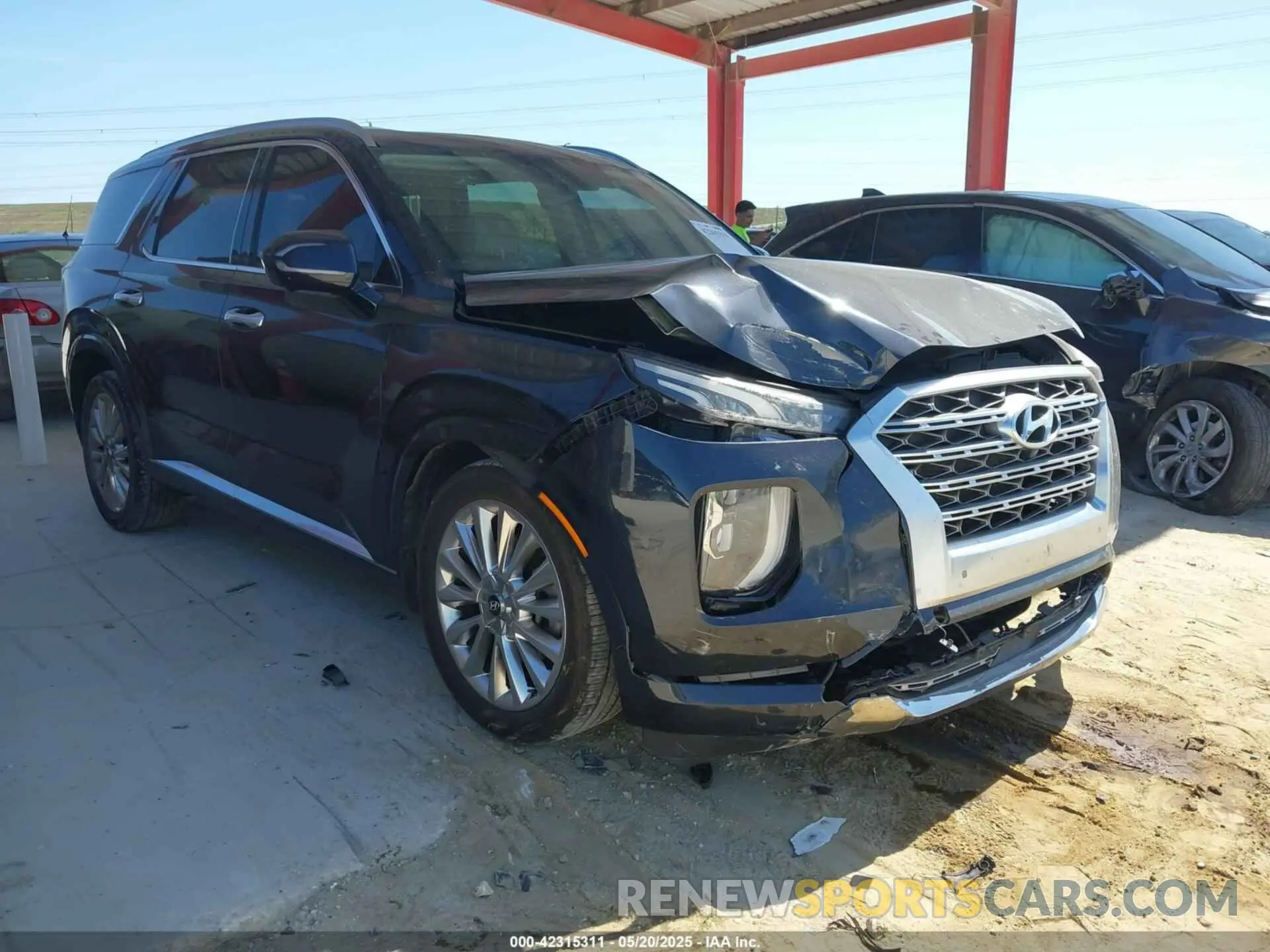 1 Photograph of a damaged car KM8R54HE1LU123198 HYUNDAI PALISADE 2020