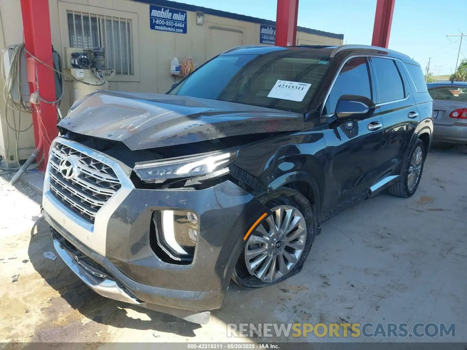 2 Photograph of a damaged car KM8R54HE1LU123198 HYUNDAI PALISADE 2020