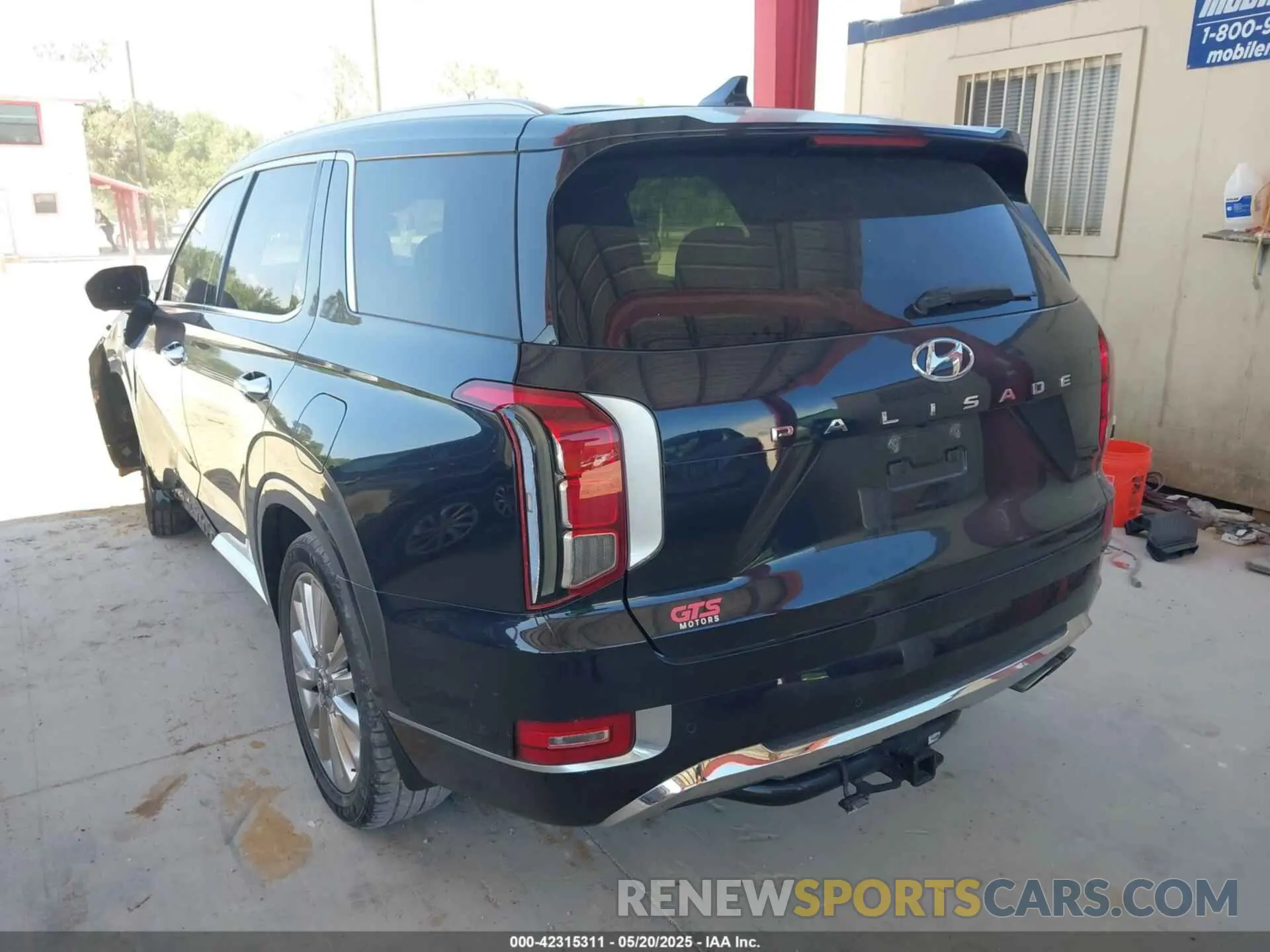 3 Photograph of a damaged car KM8R54HE1LU123198 HYUNDAI PALISADE 2020