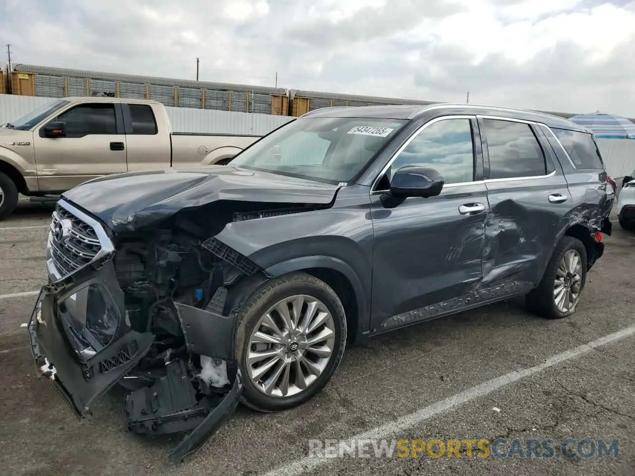 1 Photograph of a damaged car KM8R54HE3LU088633 HYUNDAI PALISADE 2020
