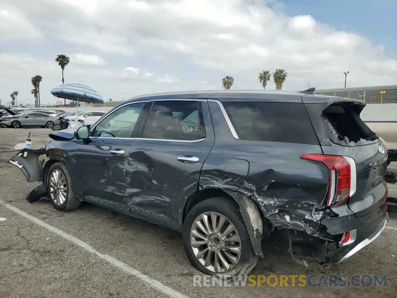 2 Photograph of a damaged car KM8R54HE3LU088633 HYUNDAI PALISADE 2020