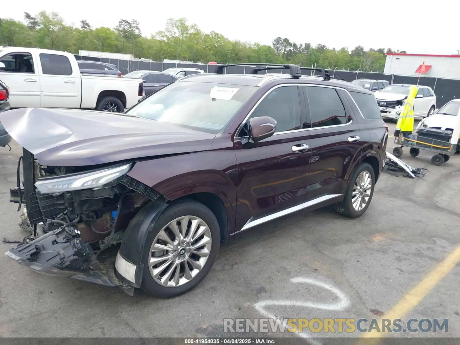 2 Photograph of a damaged car KM8R54HE3LU117449 HYUNDAI PALISADE 2020