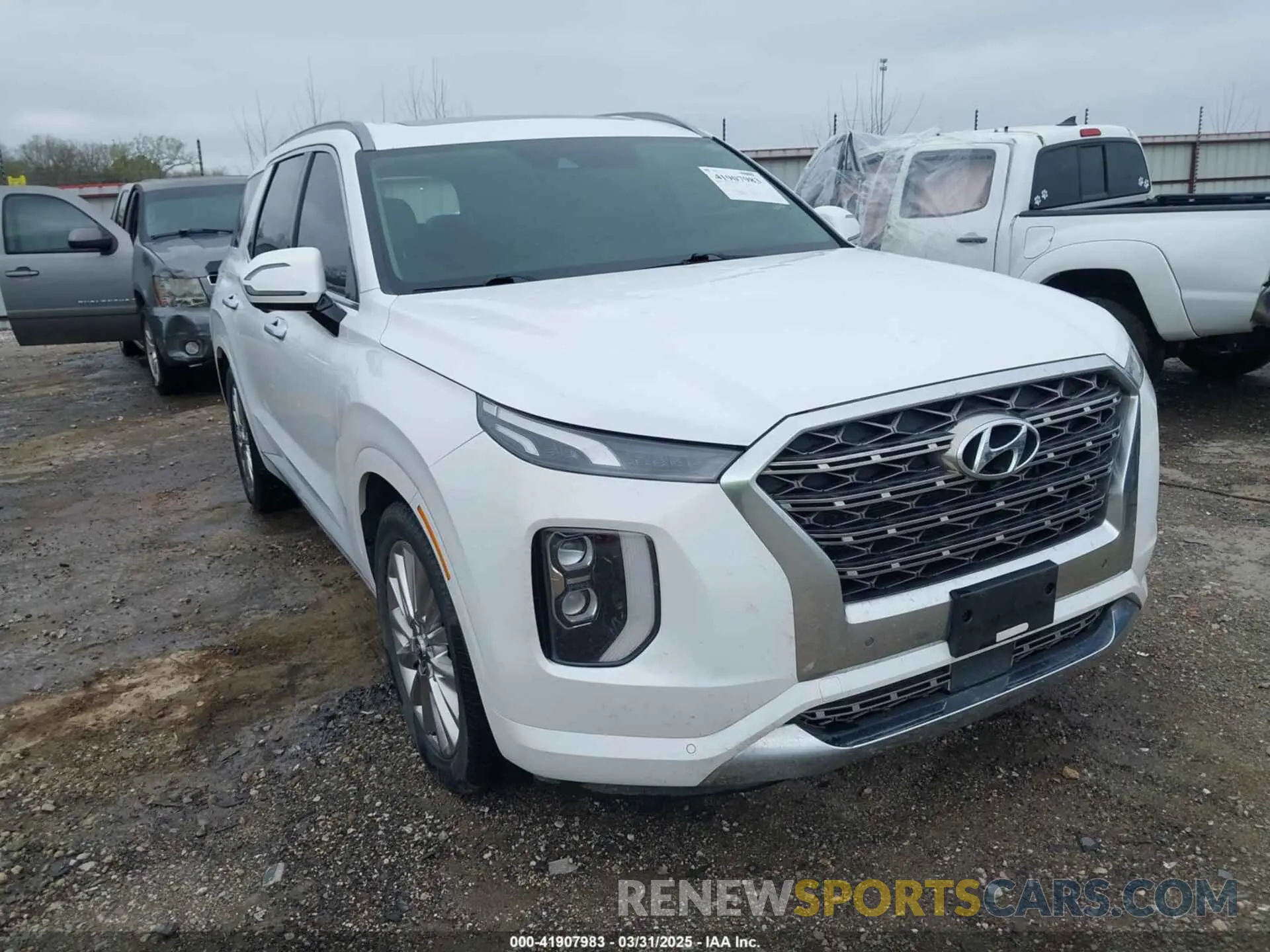 1 Photograph of a damaged car KM8R54HE4LU039182 HYUNDAI PALISADE 2020