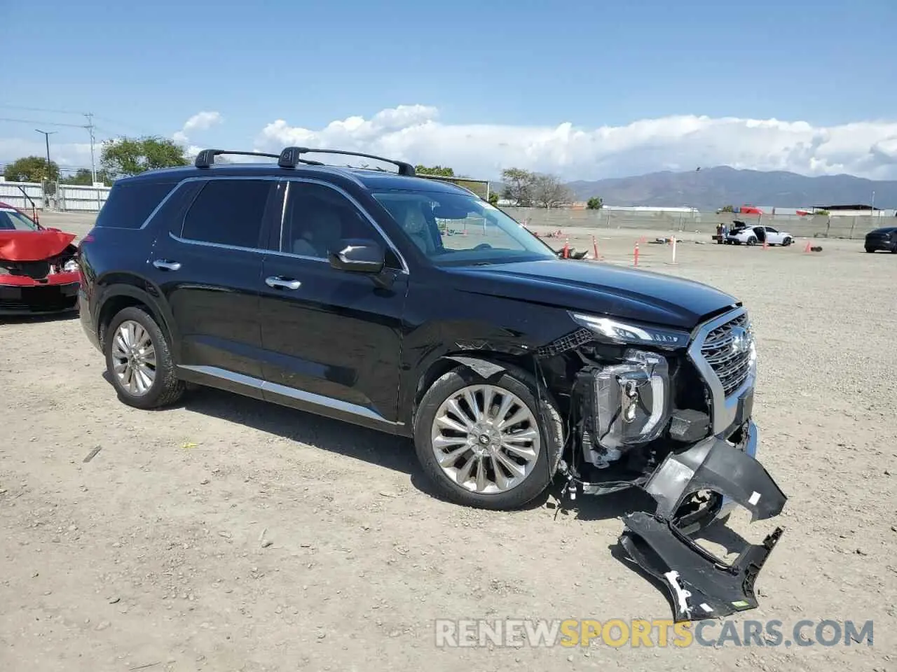 4 Photograph of a damaged car KM8R54HE5LU136875 HYUNDAI PALISADE 2020