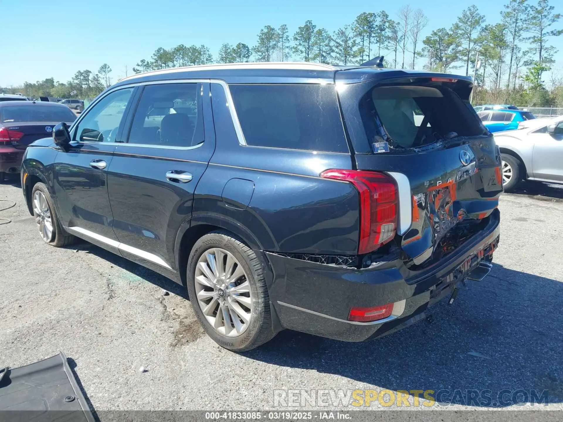 3 Photograph of a damaged car KM8R54HE7LU044523 HYUNDAI PALISADE 2020