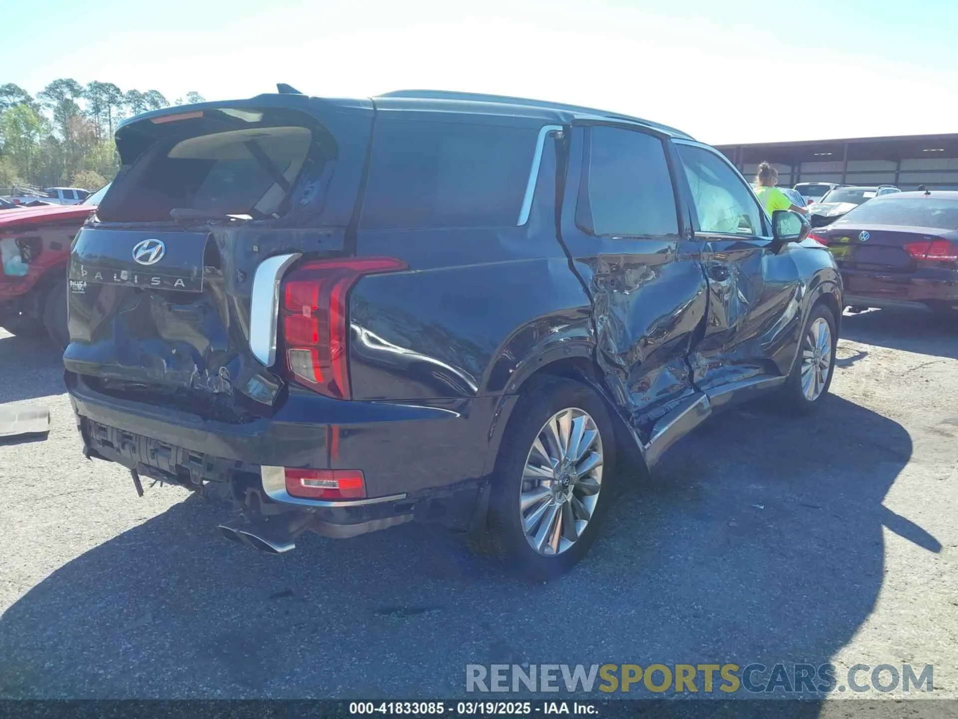 4 Photograph of a damaged car KM8R54HE7LU044523 HYUNDAI PALISADE 2020
