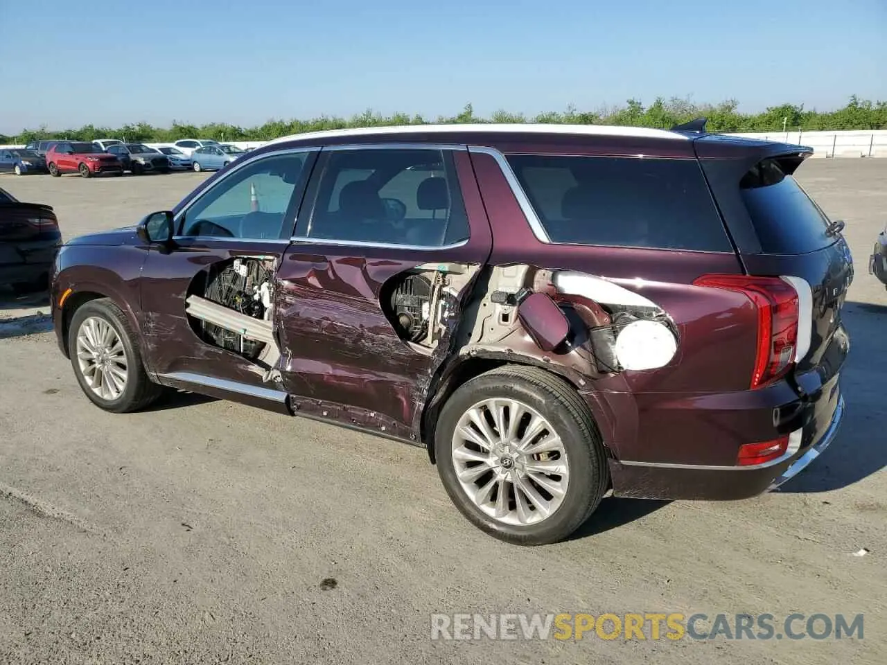 2 Photograph of a damaged car KM8R54HE7LU096721 HYUNDAI PALISADE 2020