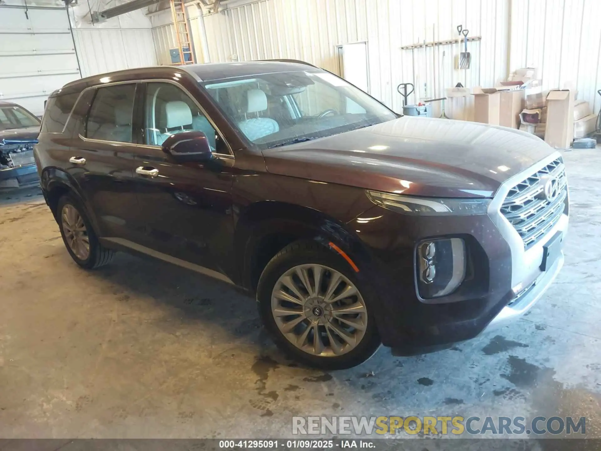 1 Photograph of a damaged car KM8R54HE8LU061380 HYUNDAI PALISADE 2020