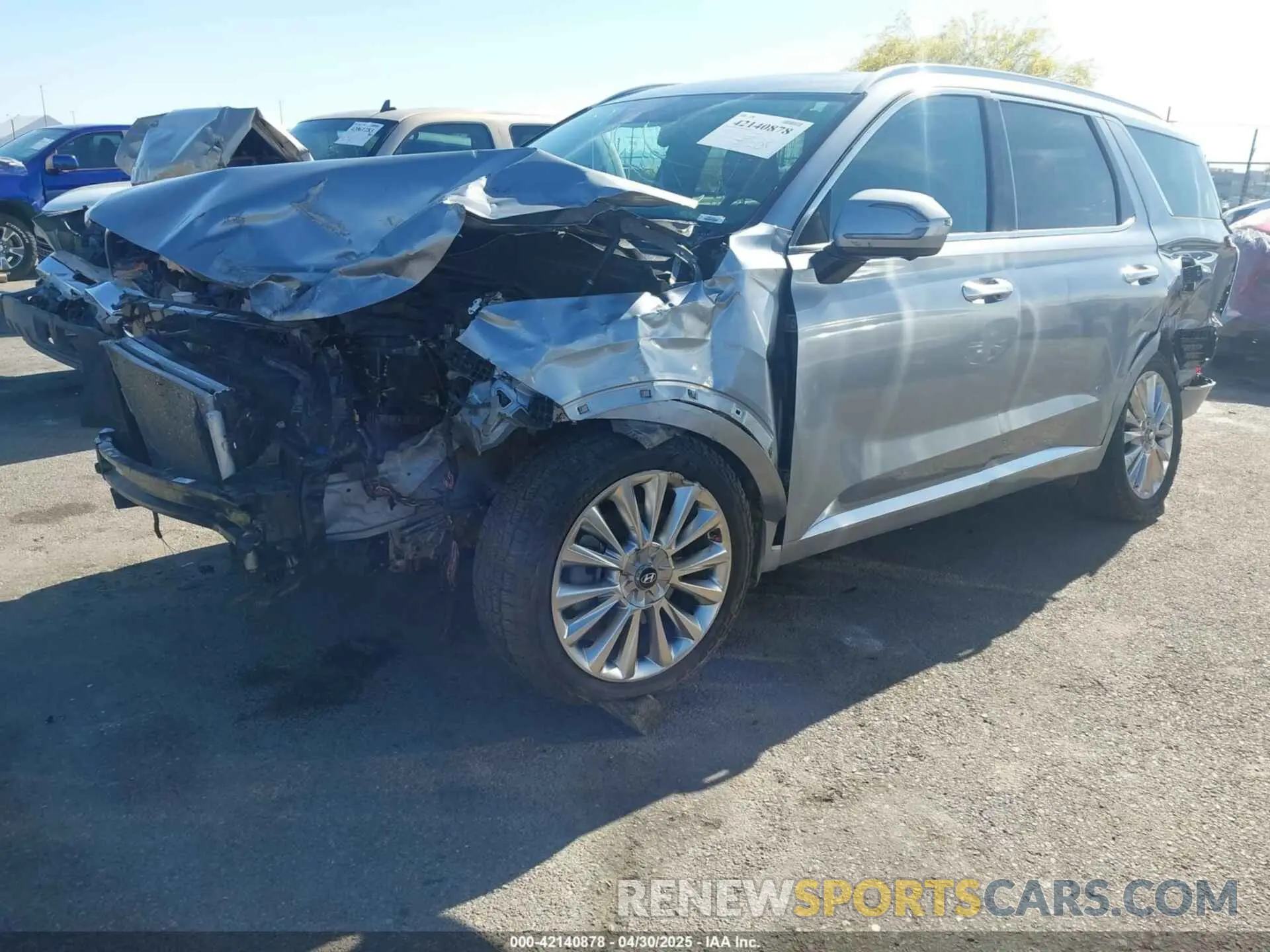 2 Photograph of a damaged car KM8R54HE8LU074260 HYUNDAI PALISADE 2020