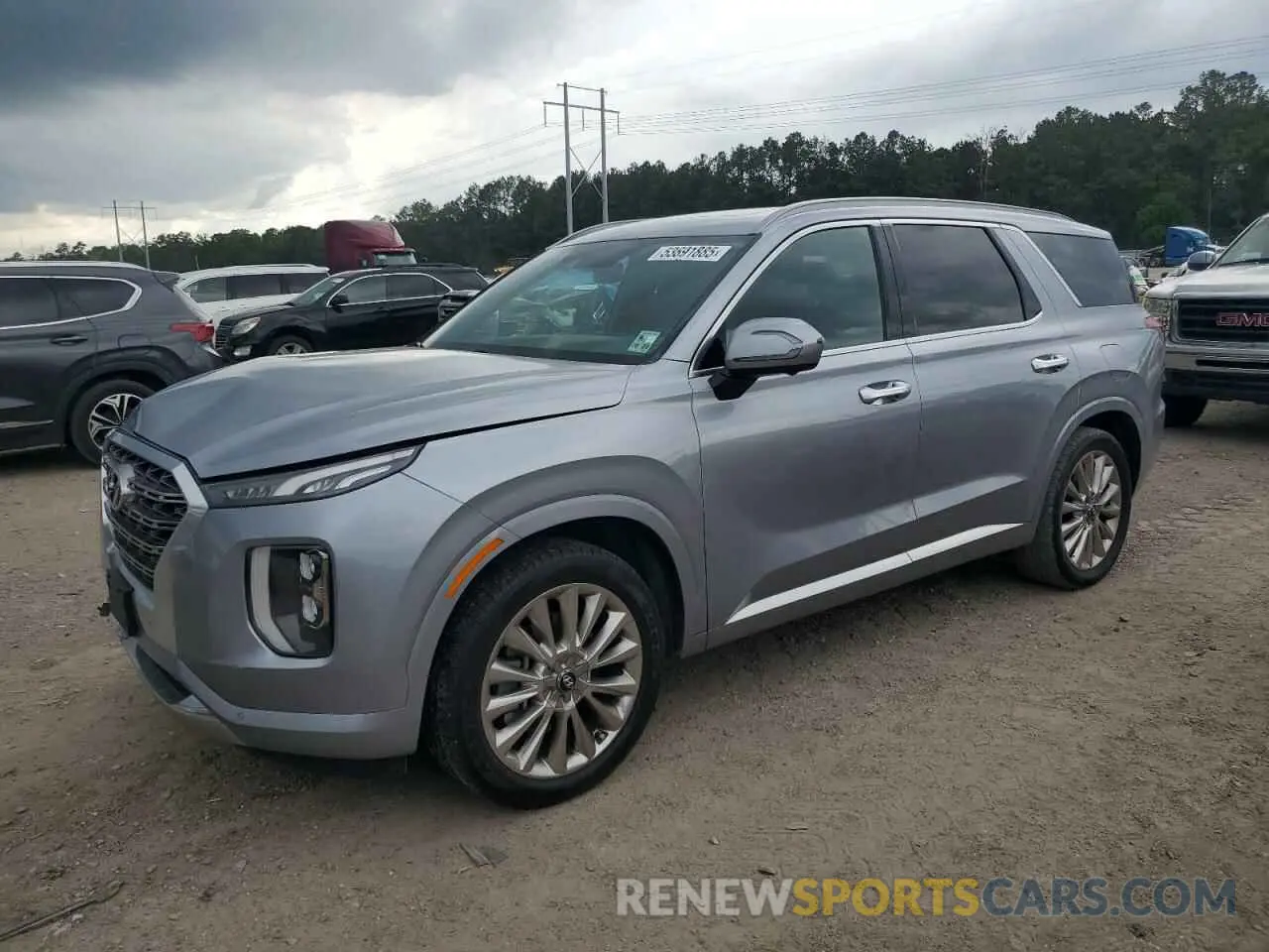 1 Photograph of a damaged car KM8R54HE9LU035421 HYUNDAI PALISADE 2020