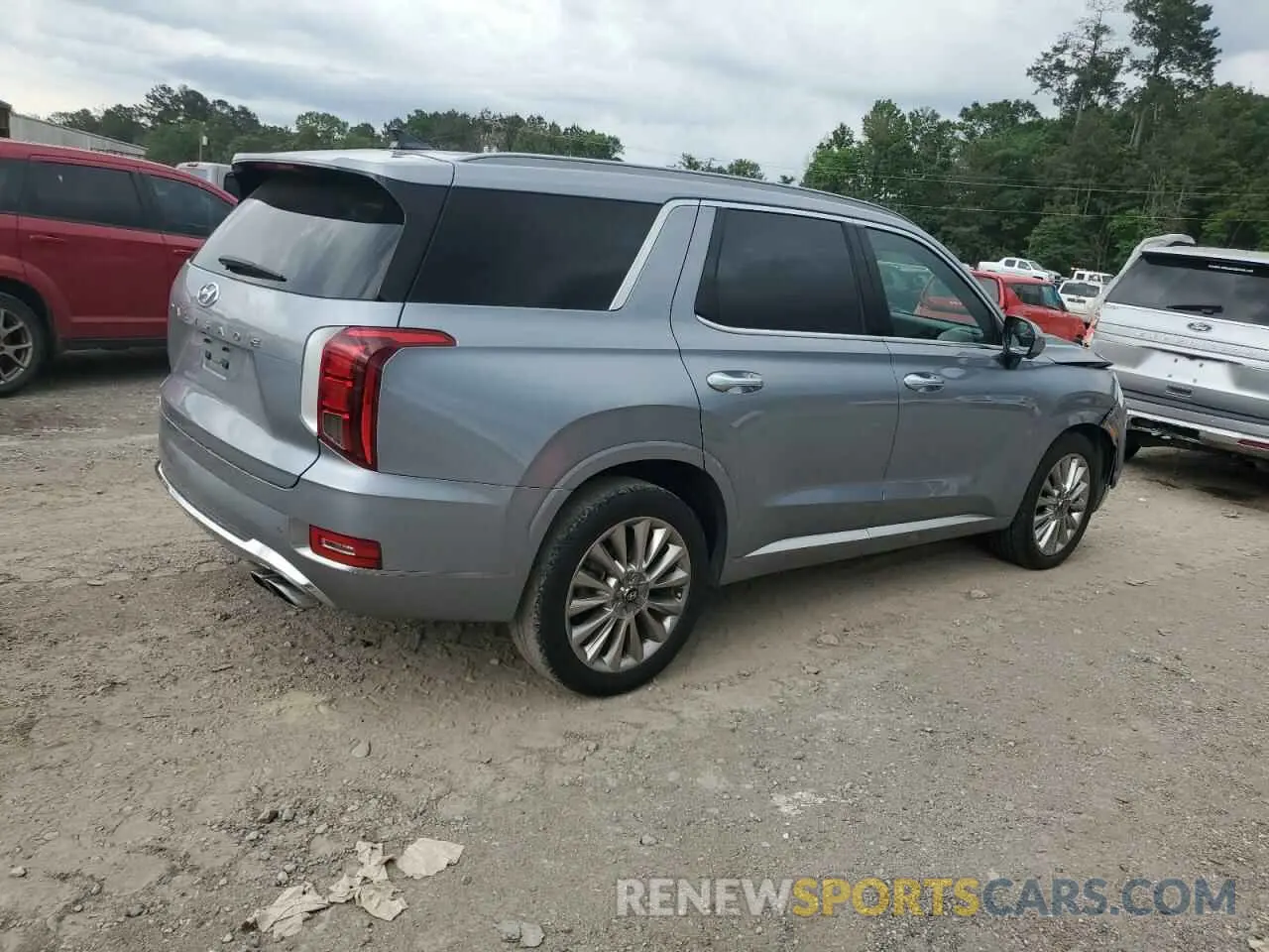 3 Photograph of a damaged car KM8R54HE9LU035421 HYUNDAI PALISADE 2020