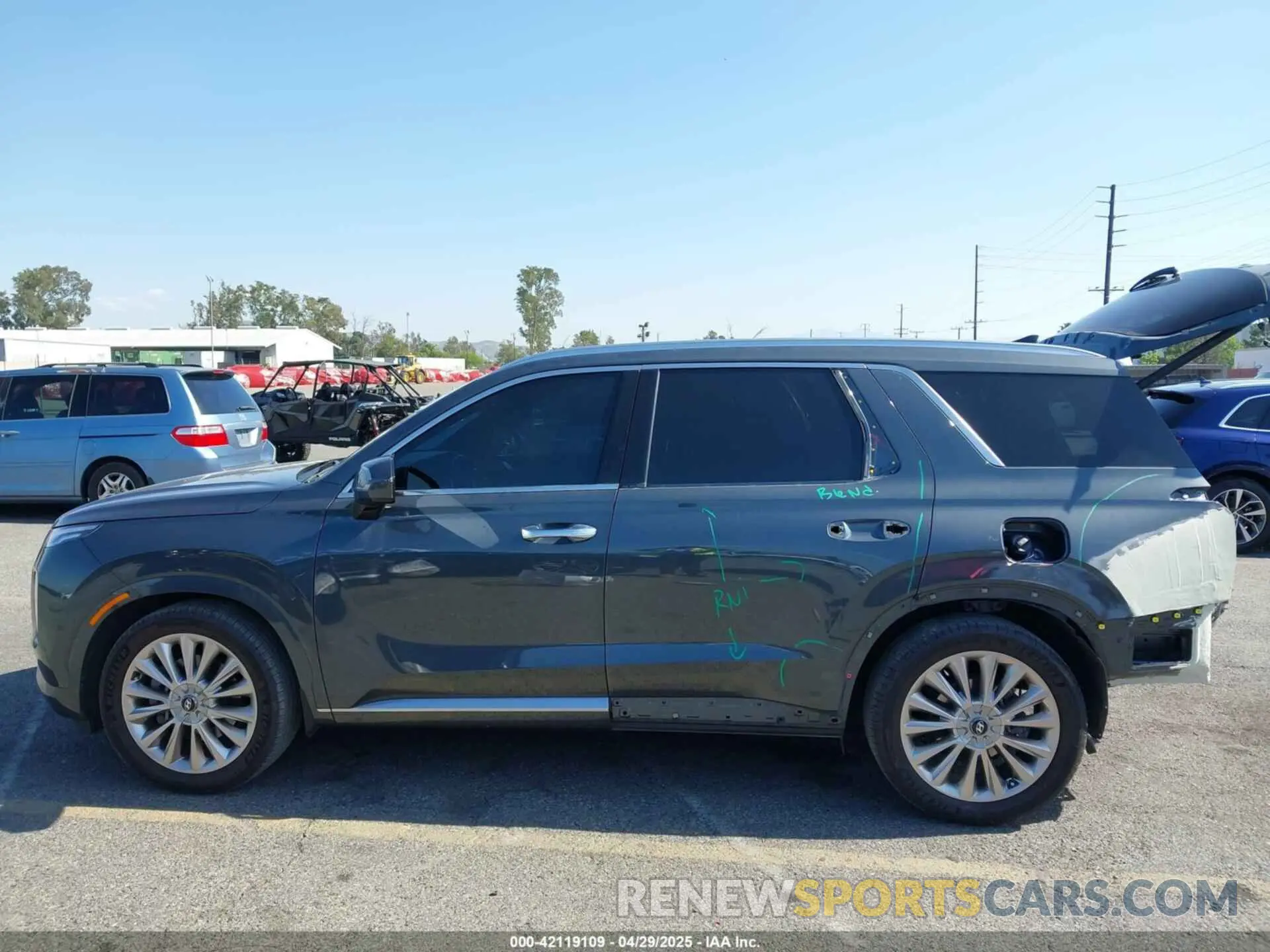 15 Photograph of a damaged car KM8R54HE9LU167434 HYUNDAI PALISADE 2020