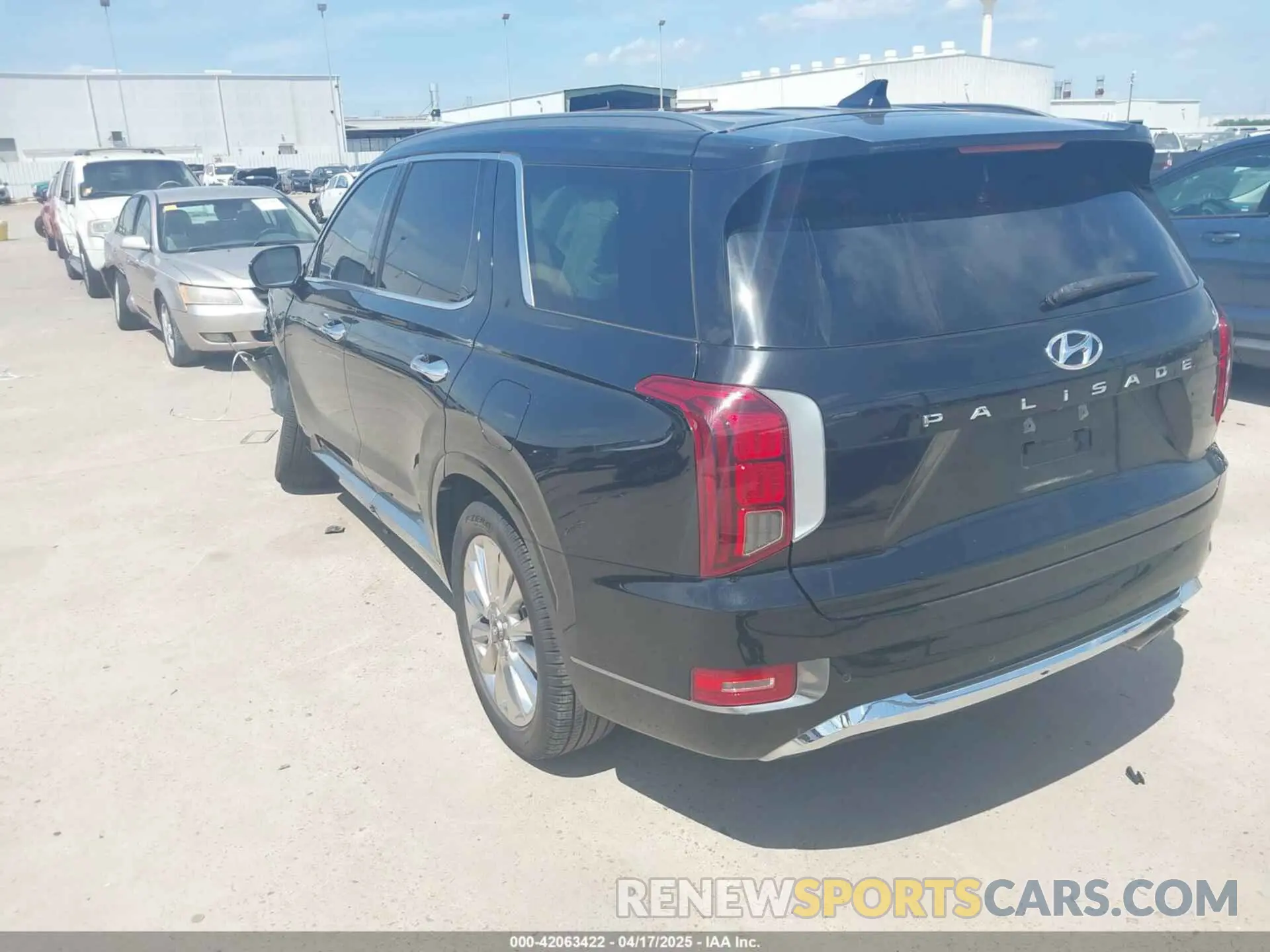 3 Photograph of a damaged car KM8R54HEXLU045374 HYUNDAI PALISADE 2020