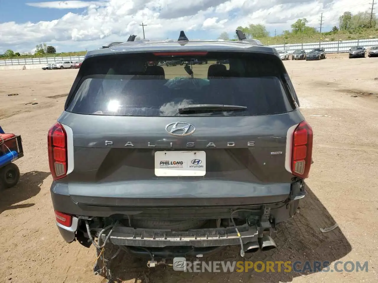 6 Photograph of a damaged car KM8R5DHE1LU081177 HYUNDAI PALISADE 2020