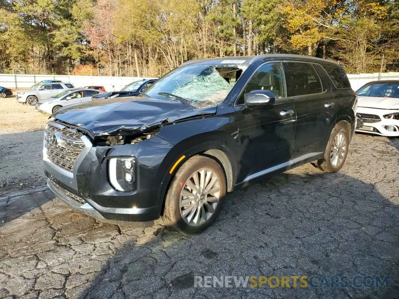 1 Photograph of a damaged car KM8R5DHE1LU156072 HYUNDAI PALISADE 2020