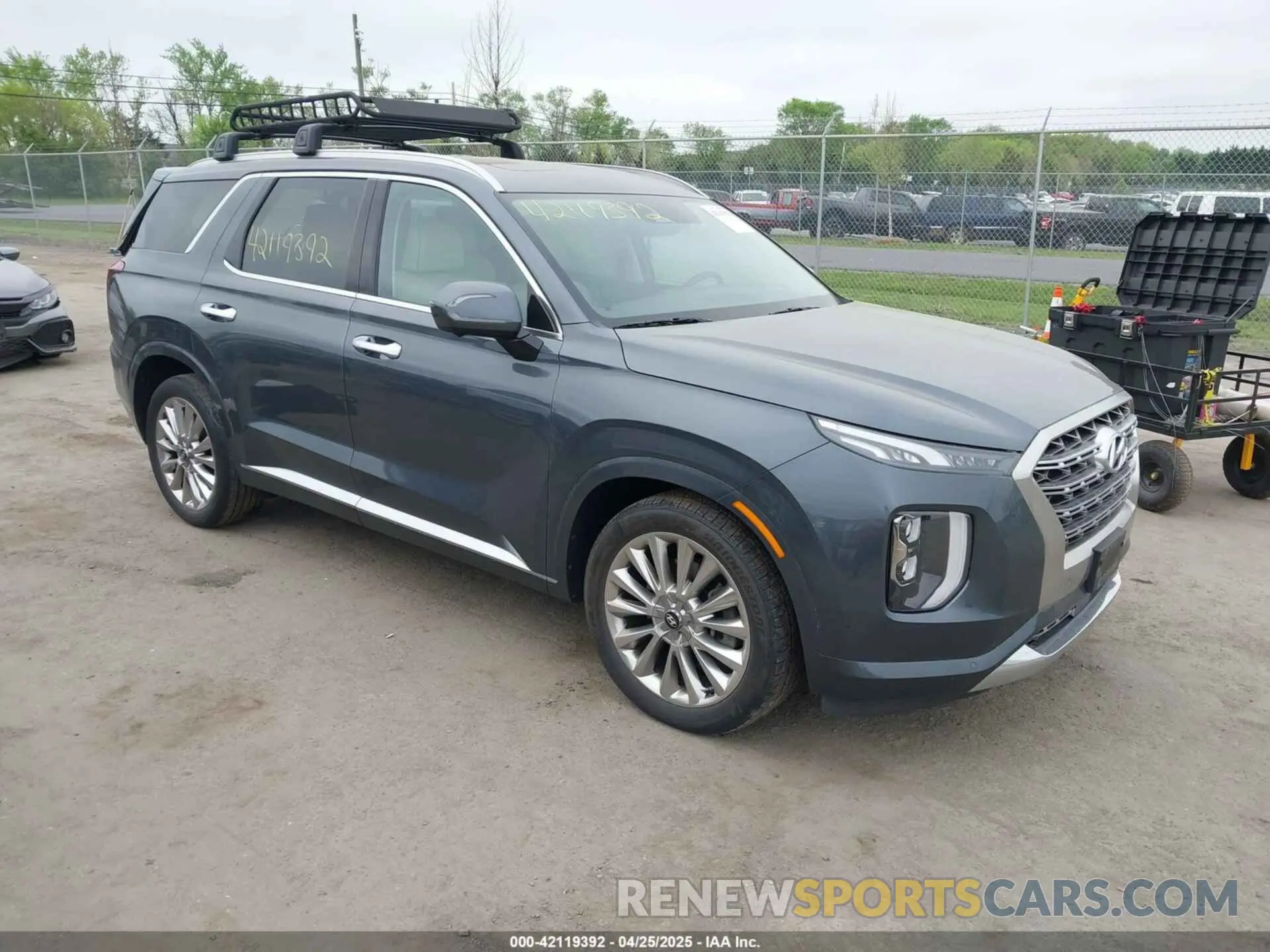 1 Photograph of a damaged car KM8R5DHE4LU124555 HYUNDAI PALISADE 2020