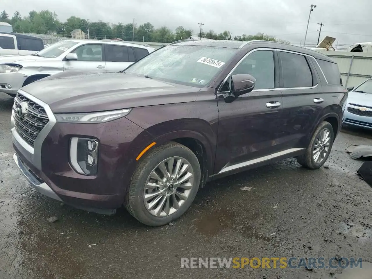 1 Photograph of a damaged car KM8R5DHE5LU046500 HYUNDAI PALISADE 2020