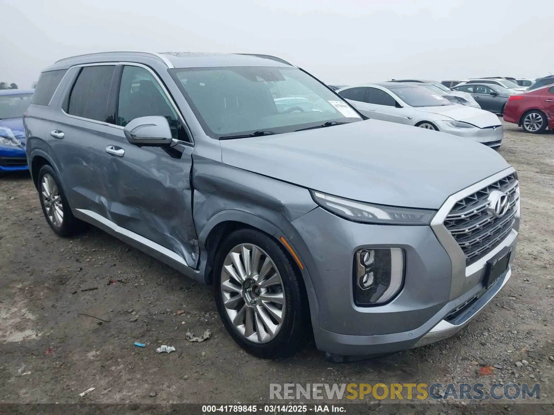 1 Photograph of a damaged car KM8R5DHE5LU131787 HYUNDAI PALISADE 2020
