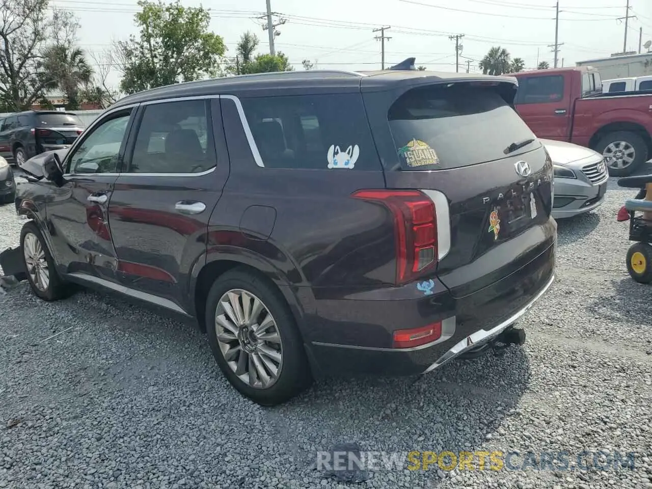 2 Photograph of a damaged car KM8R5DHE6LU055657 HYUNDAI PALISADE 2020