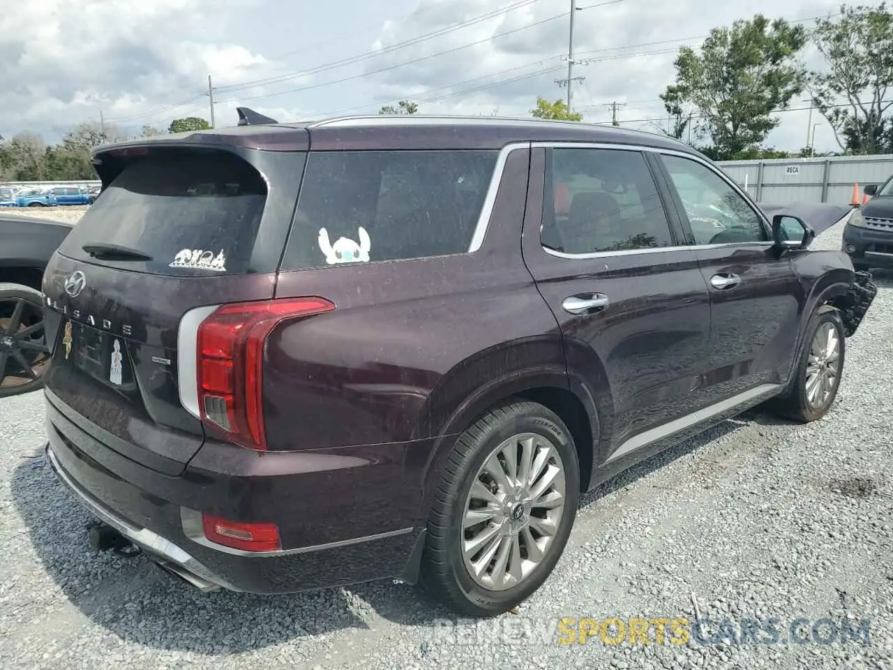 3 Photograph of a damaged car KM8R5DHE6LU055657 HYUNDAI PALISADE 2020