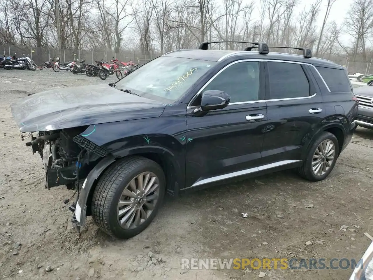1 Photograph of a damaged car KM8R5DHEXLU116542 HYUNDAI PALISADE 2020
