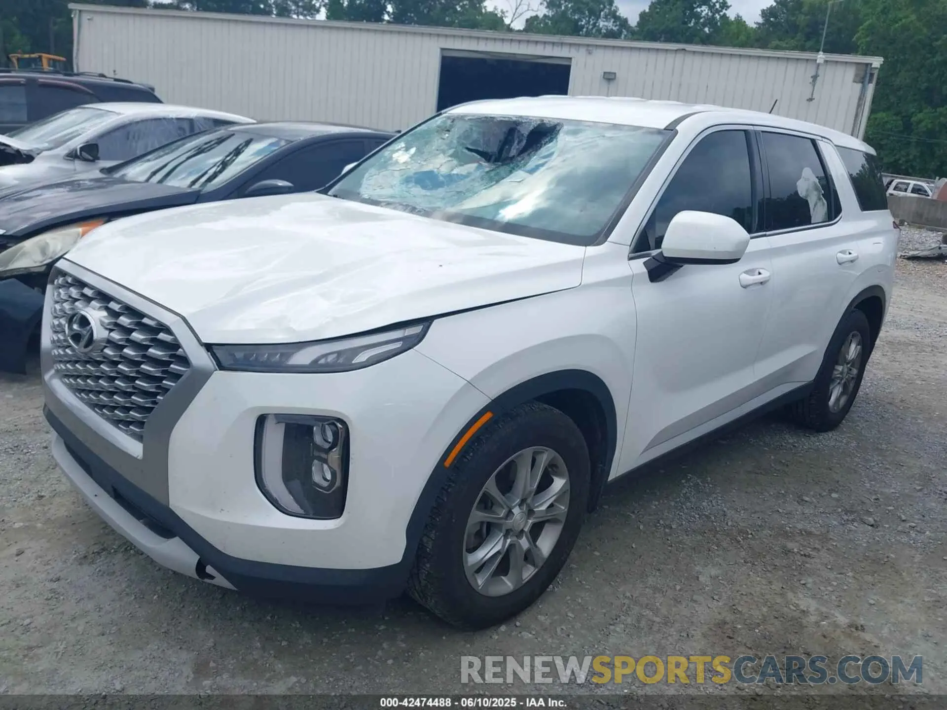2 Photograph of a damaged car KM8R14HE6MU208471 HYUNDAI PALISADE 2021