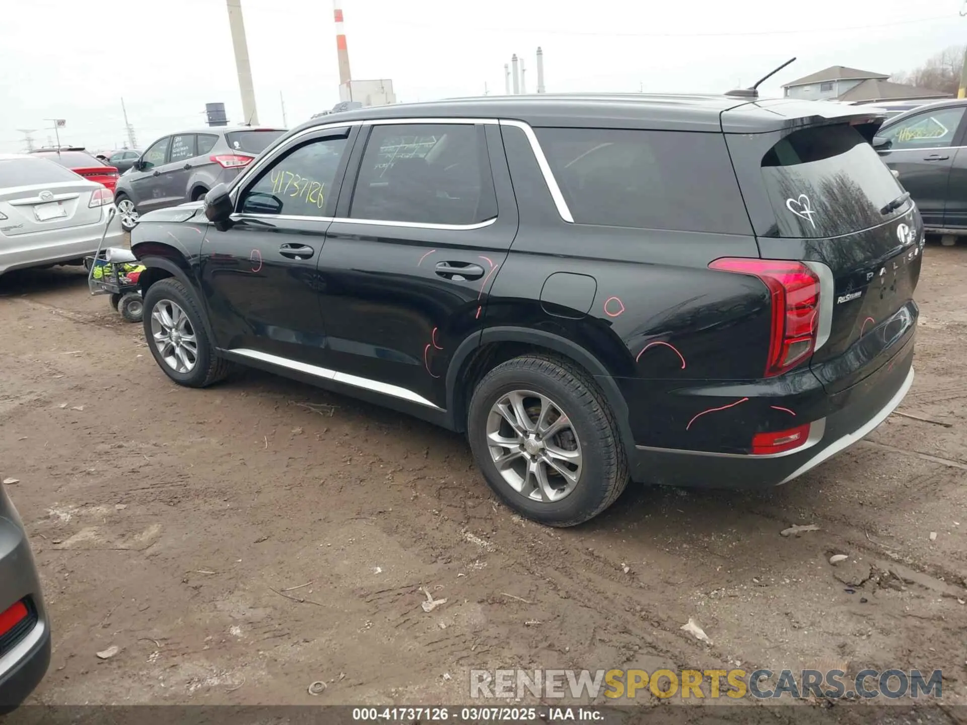 3 Photograph of a damaged car KM8R1DHE0MU222902 HYUNDAI PALISADE 2021