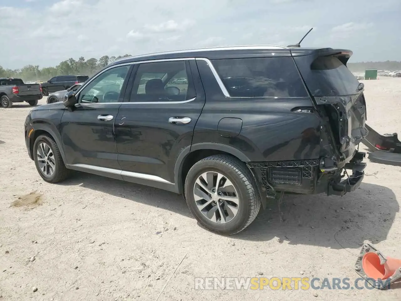 2 Photograph of a damaged car KM8R24HE0MU296849 HYUNDAI PALISADE 2021