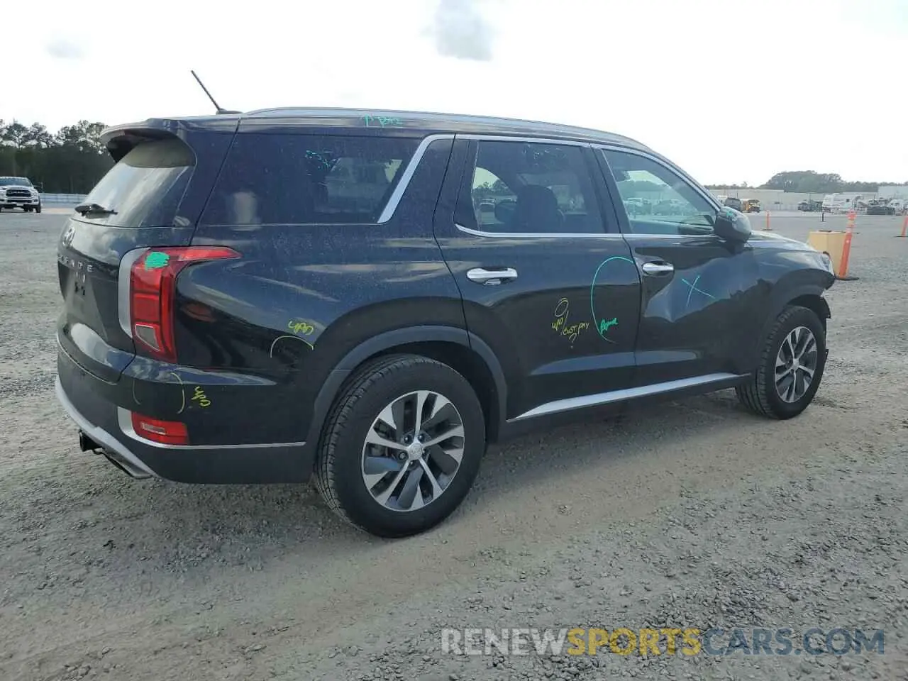 3 Photograph of a damaged car KM8R24HE7MU274749 HYUNDAI PALISADE 2021