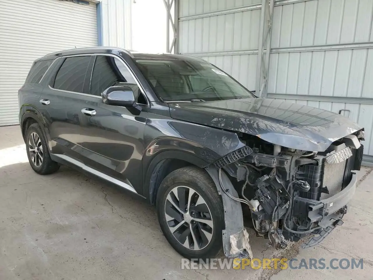 4 Photograph of a damaged car KM8R24HE9MU194871 HYUNDAI PALISADE 2021
