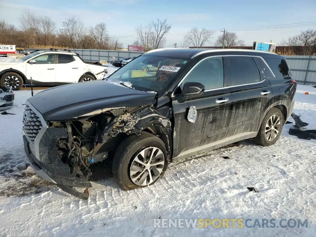 1 Photograph of a damaged car KM8R2DHEXMU219583 HYUNDAI PALISADE 2021