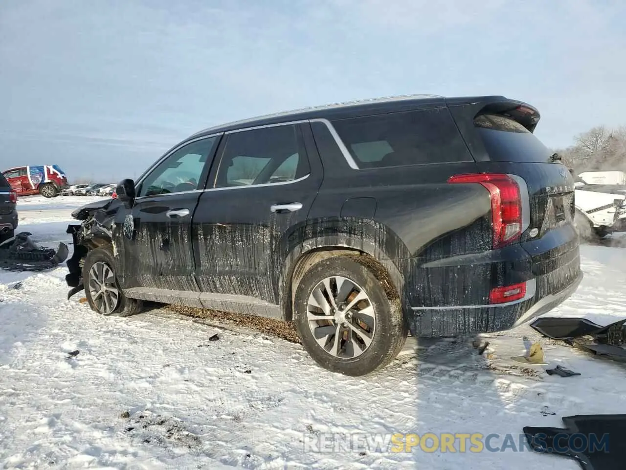 2 Photograph of a damaged car KM8R2DHEXMU219583 HYUNDAI PALISADE 2021