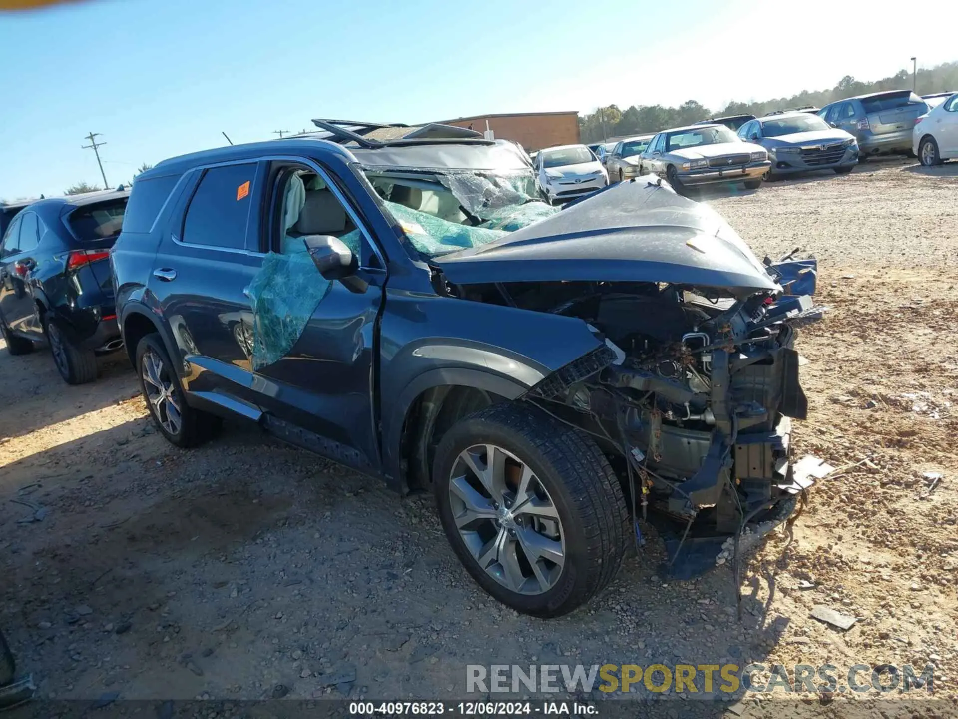 1 Photograph of a damaged car KM8R34HE0MU259880 HYUNDAI PALISADE 2021