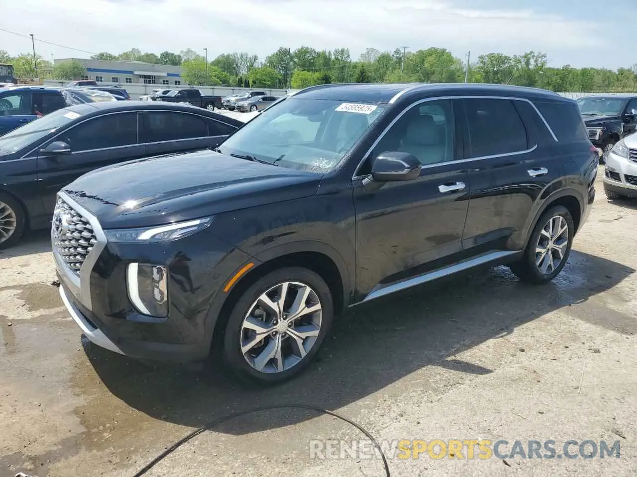 1 Photograph of a damaged car KM8R34HE2MU297532 HYUNDAI PALISADE 2021