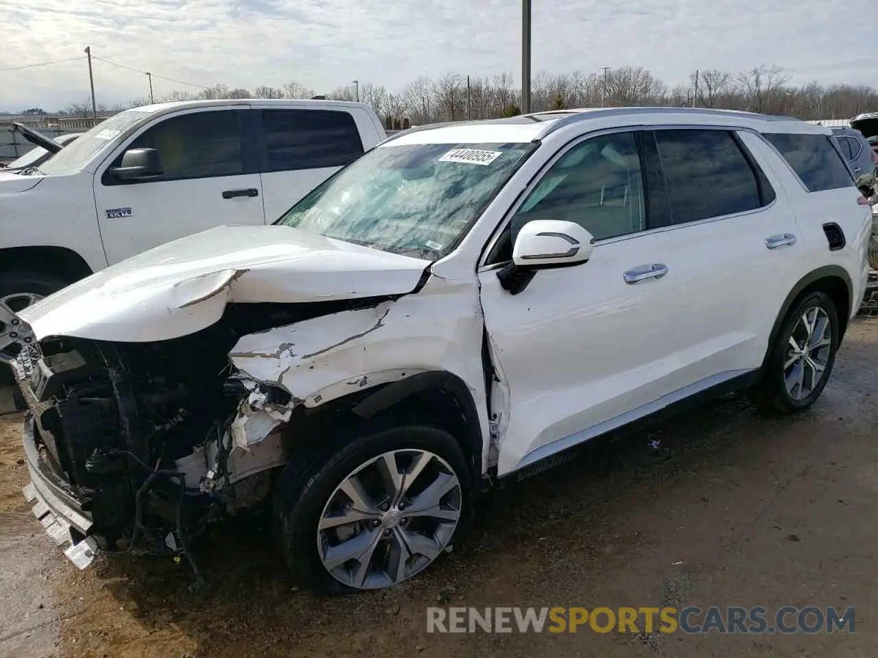 1 Photograph of a damaged car KM8R34HE3MU193504 HYUNDAI PALISADE 2021