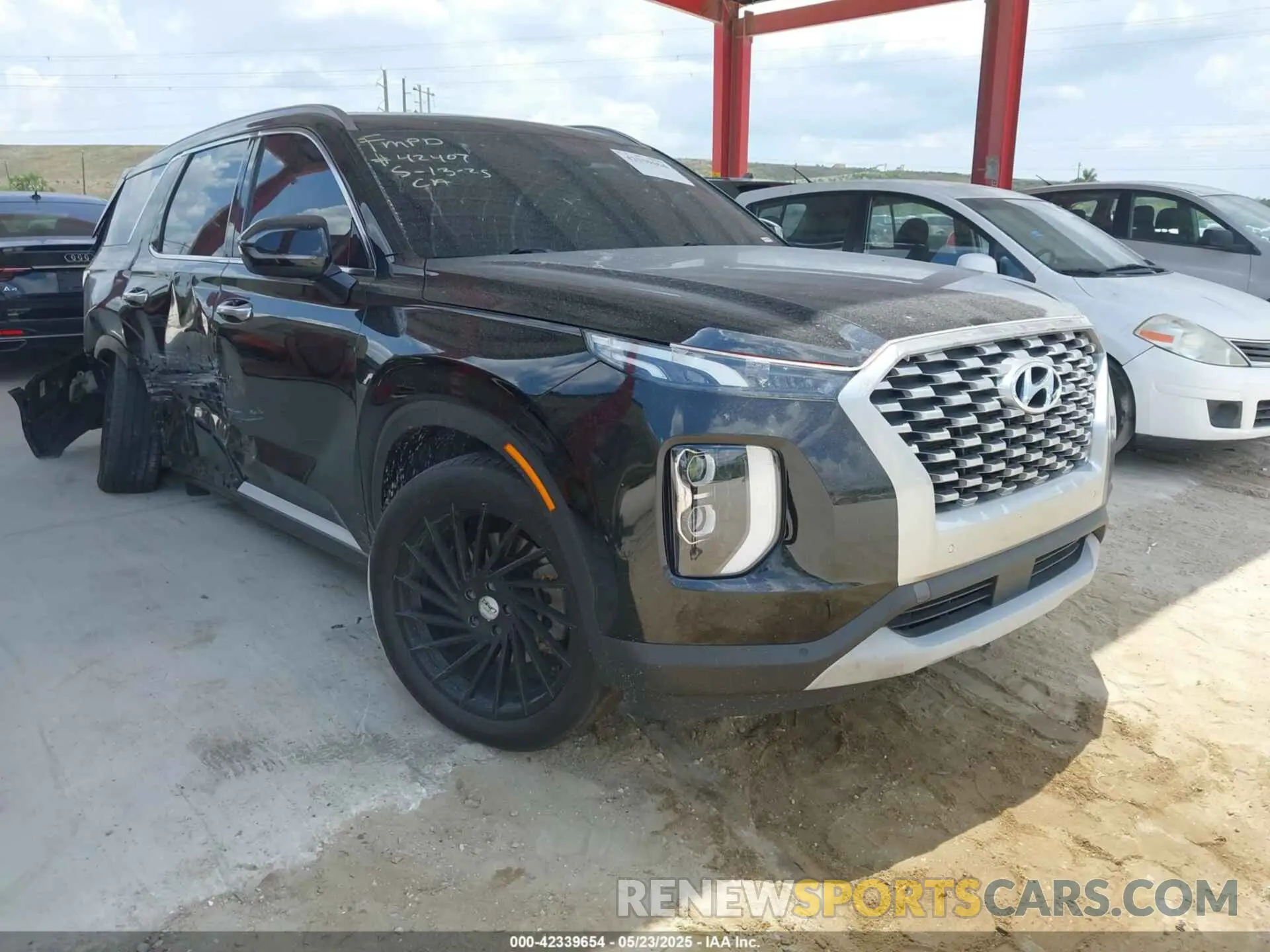 1 Photograph of a damaged car KM8R34HE5MU202798 HYUNDAI PALISADE 2021