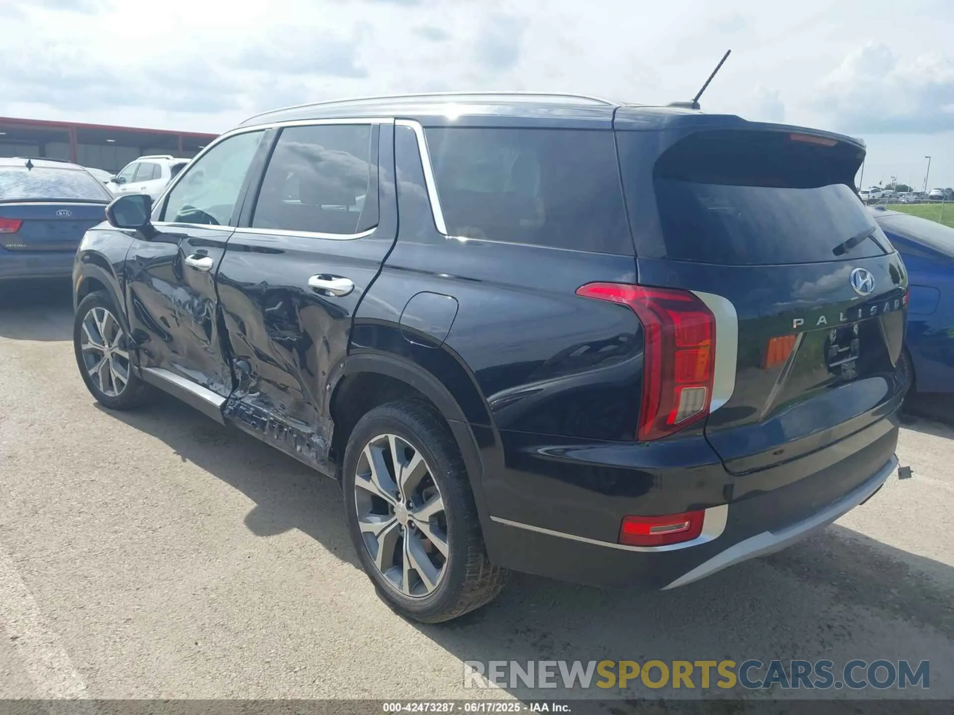 3 Photograph of a damaged car KM8R34HE5MU223022 HYUNDAI PALISADE 2021