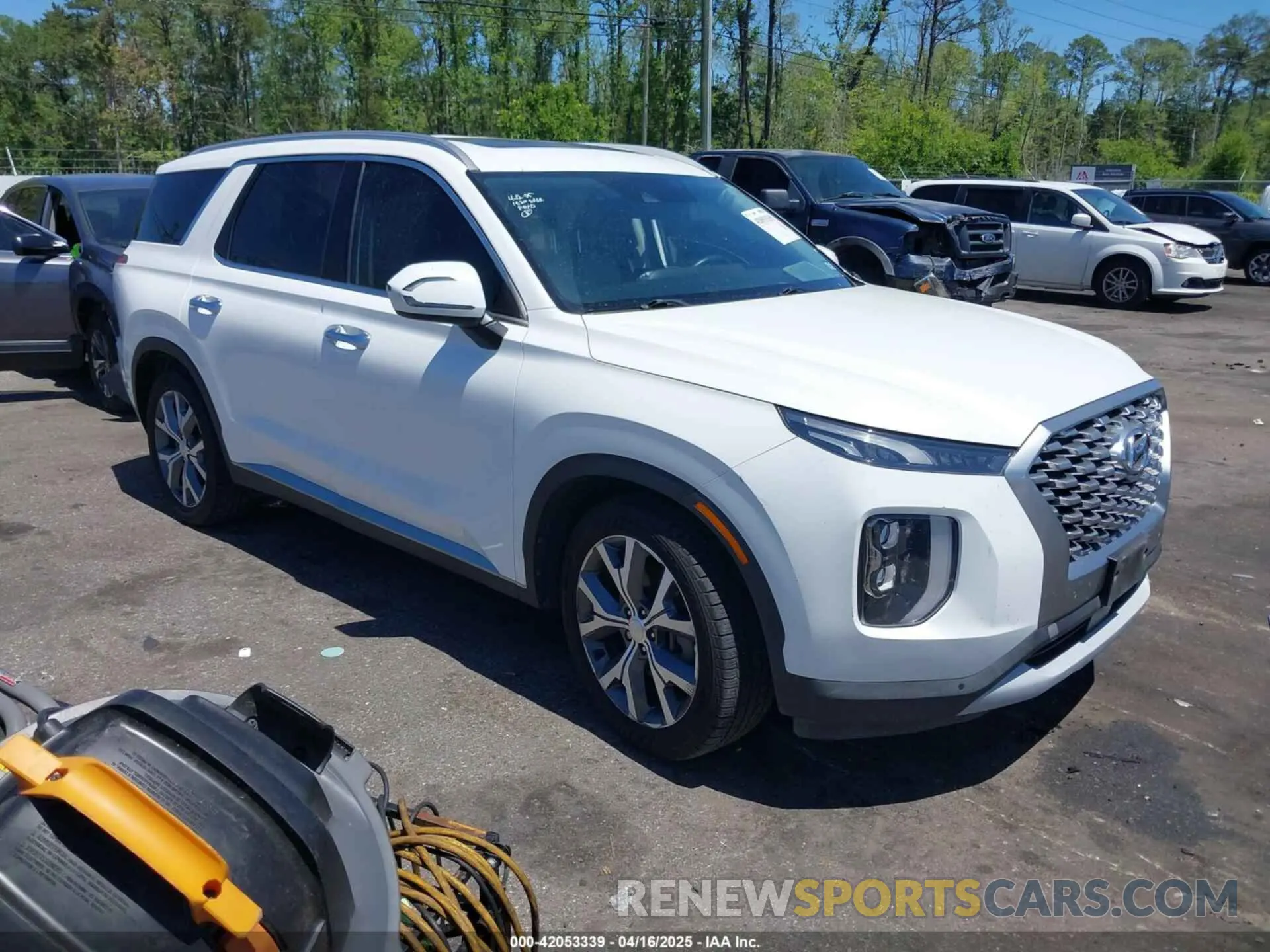1 Photograph of a damaged car KM8R34HE5MU307938 HYUNDAI PALISADE 2021