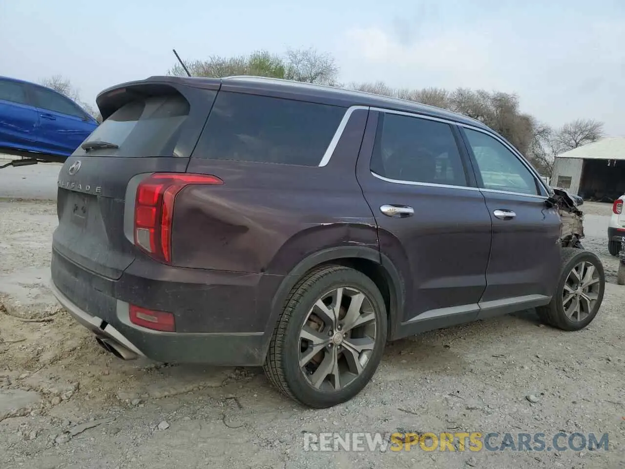 3 Photograph of a damaged car KM8R34HE7MU210532 HYUNDAI PALISADE 2021