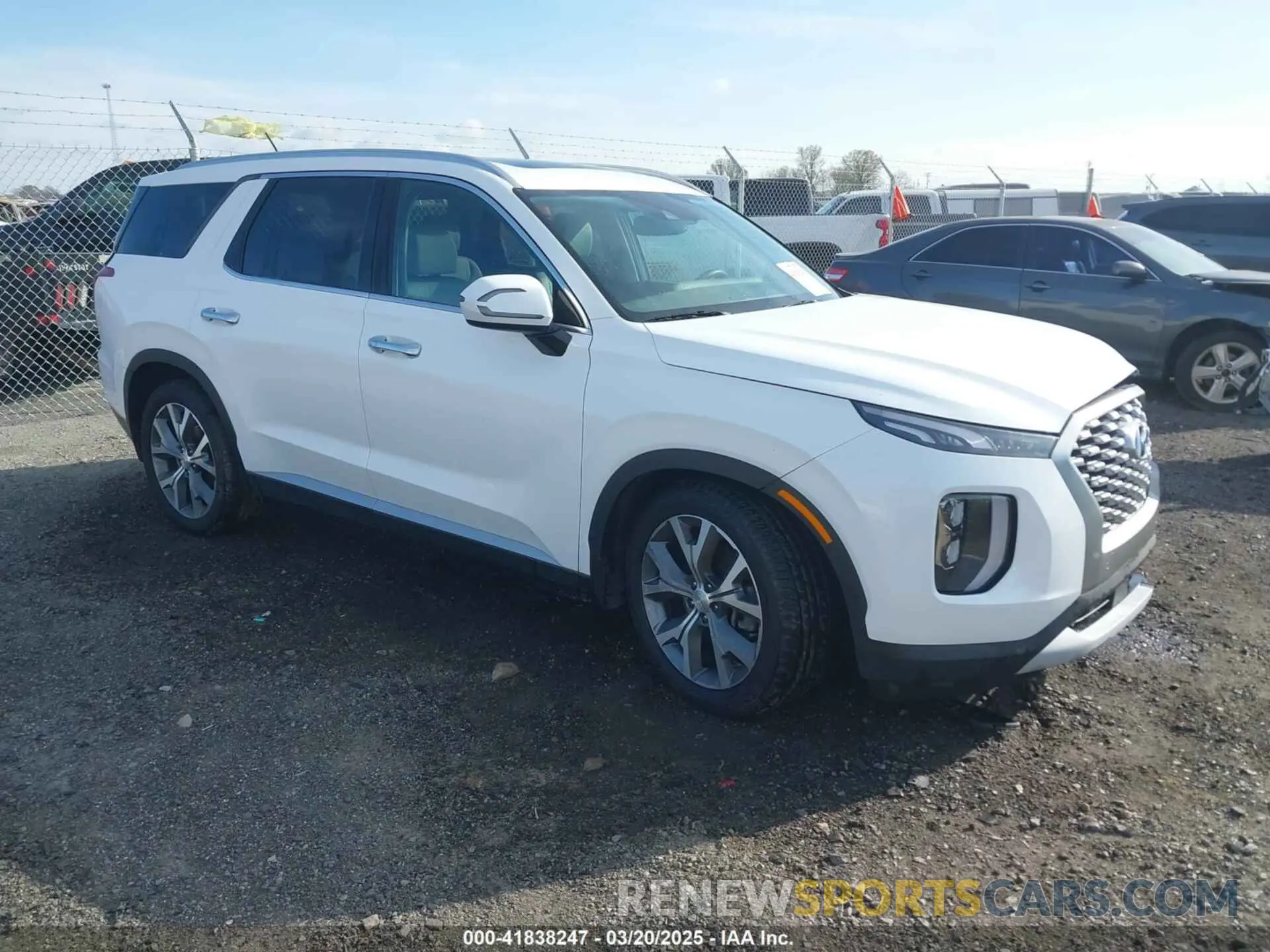 1 Photograph of a damaged car KM8R34HE9MU321177 HYUNDAI PALISADE 2021
