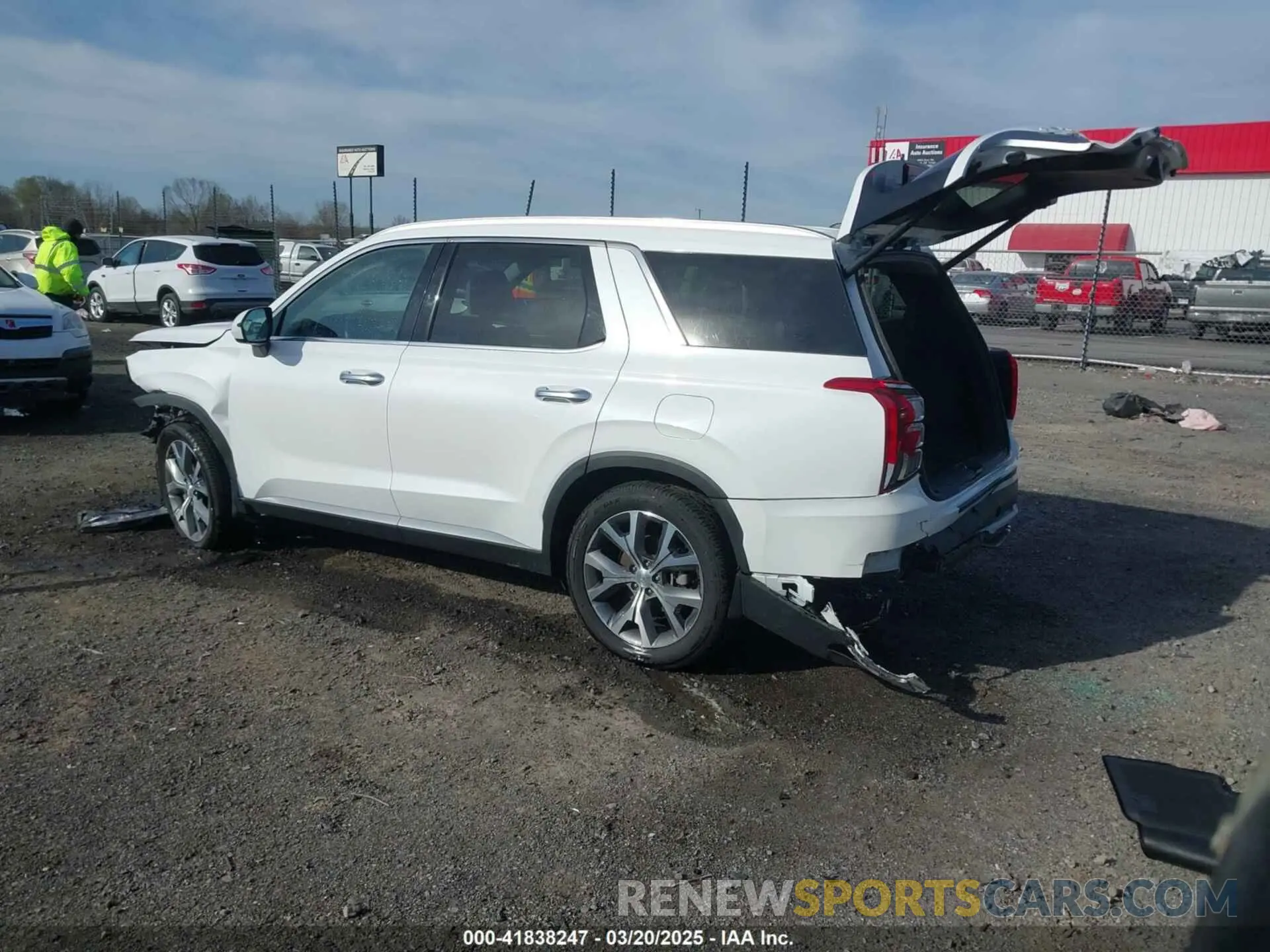 3 Photograph of a damaged car KM8R34HE9MU321177 HYUNDAI PALISADE 2021