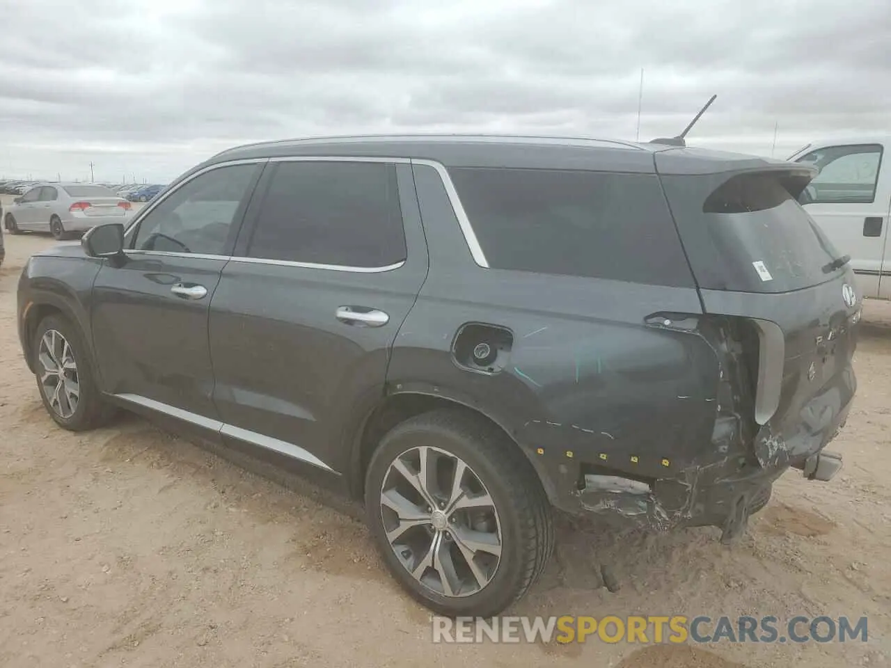 2 Photograph of a damaged car KM8R34HEXMU228510 HYUNDAI PALISADE 2021