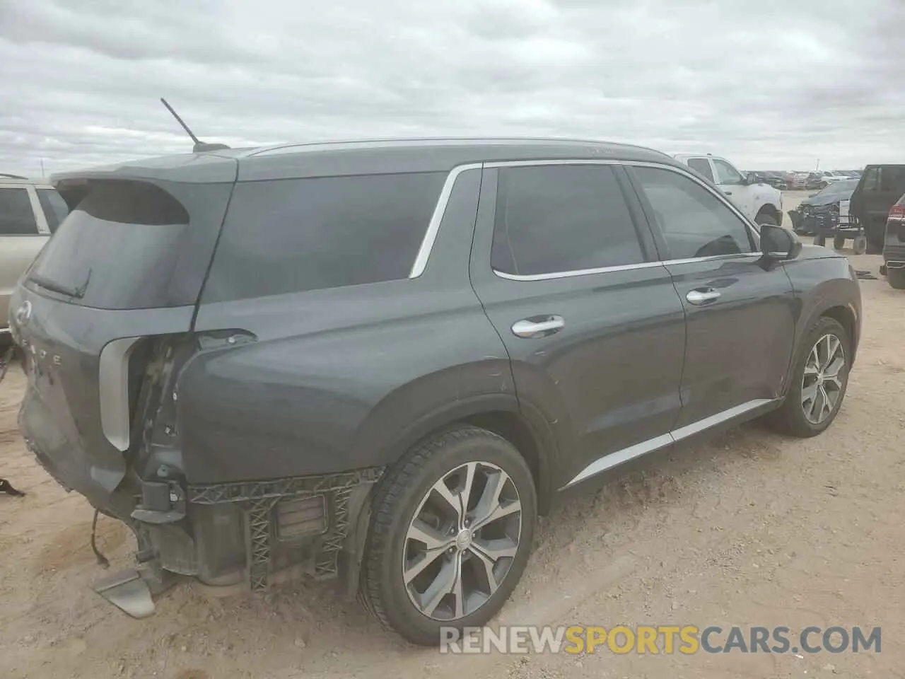 3 Photograph of a damaged car KM8R34HEXMU228510 HYUNDAI PALISADE 2021