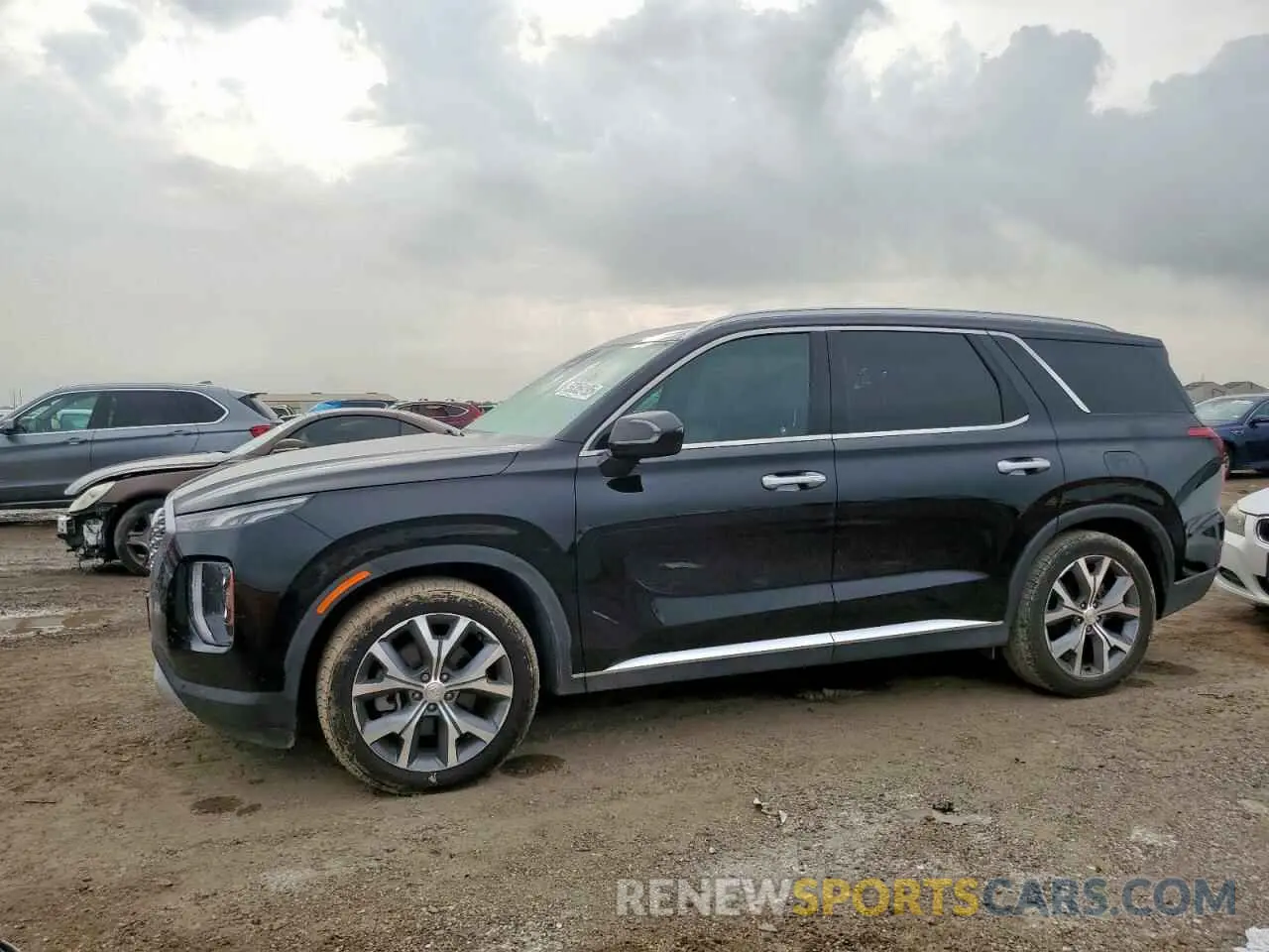 1 Photograph of a damaged car KM8R44HE0MU306306 HYUNDAI PALISADE 2021